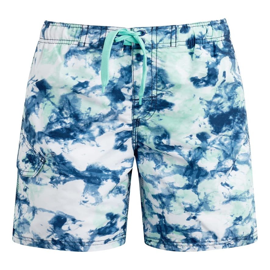 Kanu Surf boys Specter Quick Dry Upf 50+ Beach Swim Trunks, Seafoam Navy, 10 12 US