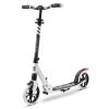 SereneLife Foldable Kick Scooter - Stand Kick Scooter for Teens & Adults with Rubber Grip at Tip, Alloy Deck, Adjustable T-Bar Handlebar Height, Smooth Gliding Wheels, Easy Maneuvering (Black & White) view 1