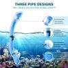 Aisrida Kids Snorkeling Set Children Mask Fin Snorkel Set Snorkeling Gear Snorkel Mask + Adjustable Swimming Kids Flippers+ Dry Snorkel Tube + Travel Bags (Light Blue) view 3