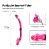 Aisrida Kids Snorkeling Set Children Mask Fin Snorkel Set Snorkeling Gear Snorkel Mask + Adjustable Swimming Kids Flippers+ Dry Snorkel Tube + Travel Bags (Red) view 3