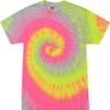 Colortone 100% Cotton Tie Dye T-Shirt for Kids 2-4, X-Small, Silver Rainbow view 1