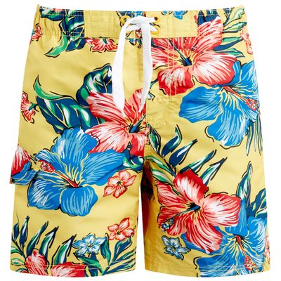 Kanu Surf Boys, Tahiti Boys Swim Trunks with UPF 50+ Sun Protection-Quick Dry Boys Swimsuit, St. Lucia Yellow, 45783