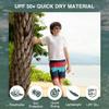 Kanu Surf boys Reflection Quick Dry Upf 50+ Beach Swim Trunks, Zipline Navy/Red, 10 12 US view 2