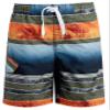 Kanu Surf boys Barracuda Quick Dry Upf 50+ Beach Swim Trunks, Mileage Navy/Orange, 18-20 US view 1