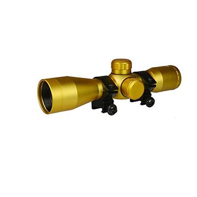 DB TAC INC 4x32 Anodize Gold Color Mil-dot Reticle Slug Scope Picatinny Weaver Mounted Aluminum Hunting Optics Accessory