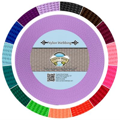 Country Brook Design - Lavender 1 Inch Super Heavy Nylon Webbing (20 Yards)