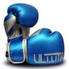 Ultimate - Pro Boxing Gloves Training and Fight - MMA Boxing Muay Thai - Super Shinning Flourcent Colors (Blue, 8 Oz) view 4