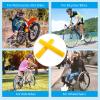 Yellow Spoke Skins Covers: 8-21 inch Rims Protector & Decoration for Dirt Bike | Mountain Bike | Bicycle | Wheelchair | Motorcycle - 72 Pcs view 3