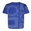 AIRNINE Men's Bandana Print Baseball Jersey Button Down Shirts (S to 5XL) (Bandana Blue_J47, 4X-Large) view 2