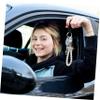 2pcs Pearl Keychain with Cow Pearl Hand Wrist Key Ring Bag Charm Chinese New Year Zodiac Ox for Girls Women Handbags Tote Purse Car(Random Style) view 2