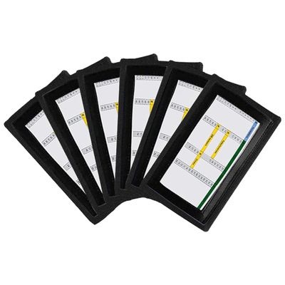 Pro Athletics QB Playbook Wristband - Football Quarterback Play Wristbands for Youth - Wrist Coach for All Sports with 3 Compartments (Black, Youth, 6-Pack)