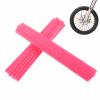 Pink Spoke Skins Covers: 8-21 inch Rims Protector & Decoration for Dirt Bike | Mountain Bike | Bicycle | Wheelchair | Motorcycle - 72 Pcs view 1