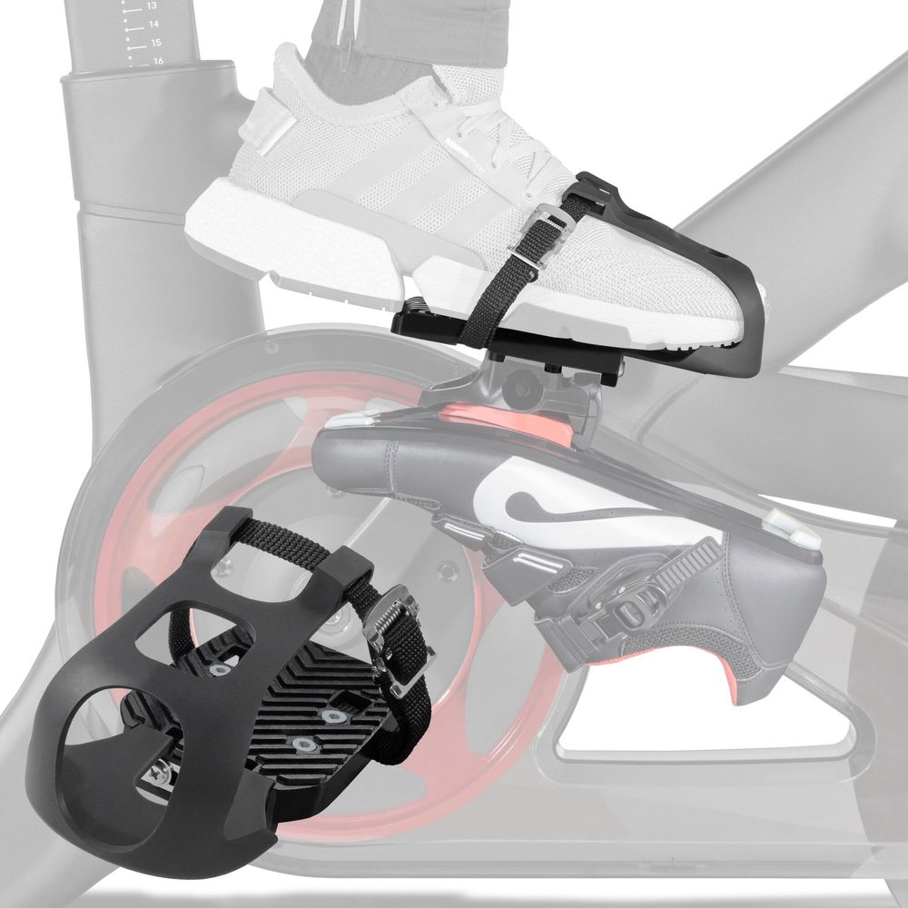 CyclingDeal Toe Cages - Compatible with Peloton Bike & Bike+ Pedals - Convert Peloton Pedals to Dual Function Pedals - Ride with Sneakers
