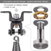 BeneLabel Heavy Duty Boxing Punching Bag Hanger Chain with Spring, 220 LB Capacity, 360 Rotation Wood Beam Holder with 4 Chains and 4 Carabiners, 2 Hexagon Wood Screws and 2 Expansion Screws. view 2