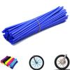 Bike Spoke Skins Covers Wheel Spoke Wraps Skins Pipe Trim Decoration Protector for Motorcycle Dirt Bike Kawasaki -72 Pcs (Navy Blue) view 1