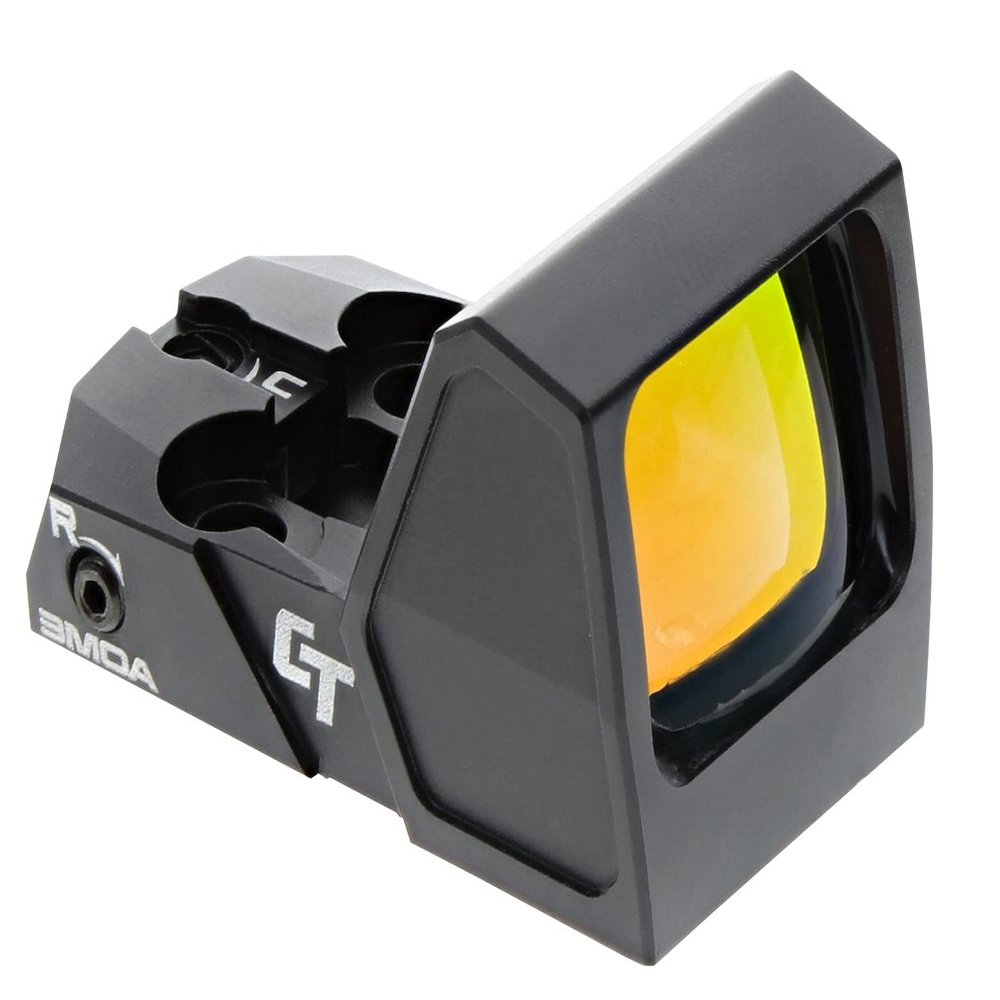 Crimson Trace RAD Micro Compact Open Reflex Pistol Sight with 3 MOA Red Dot Reticle, Co-Witness Notch and Ambient Light Sensor for Compact and Subcompact Handguns, Defensive Shooting and Competition