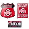 Hangtime Ohio State Fan Pack 3: Sports Signs, 12x12 inches, Aluminum view 1