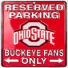 Hangtime Ohio State Fan Pack 3: Sports Signs, 12x12 inches, Aluminum view 3