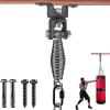 BeneLabel 360 Swivel Heavy Bag Ceiling Hanger with Spring 220 LBs Capacity Punching Bag Mount Spring Boxing Bag Hardware Bracket with Carabiner view 1