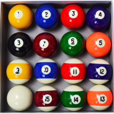 Collapsar Deluxe 2-1/4" Billiard Pool Balls Marble-Swirl Style Billiards Ball Complete 16 Ball Set (Several Style Available) (Deluxe Set)