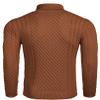 COOFANDY Men's Slim Fit Turtleneck Sweater Casual Knitted Twisted Pullover Solid Sweaters Red Bronze XX-Large view 4