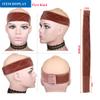 TOBBST Grip Headbands for Women, 2 Pieces Adjustable Wig Band for Lace Front, No Slip Scarf Hat Grip Band (Light Brown) view 3