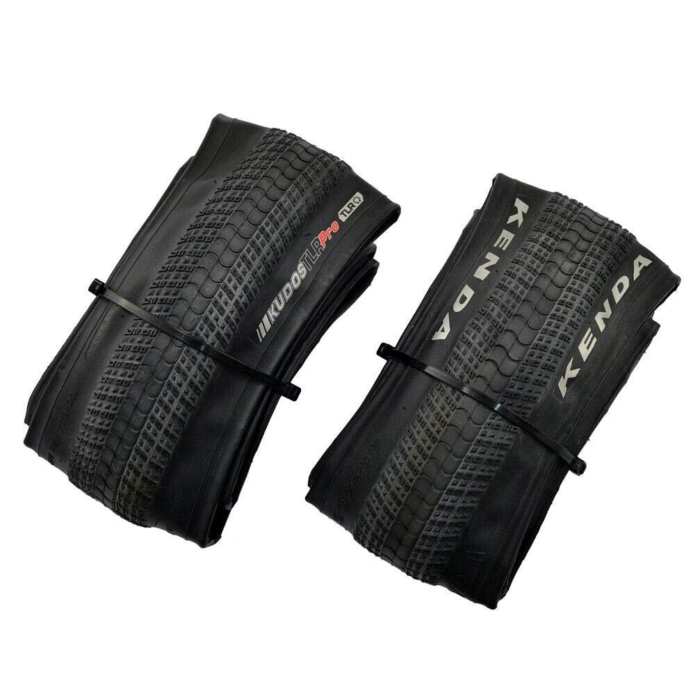 KENDA K1233 Kudos Pro 20x1.75 120TPI Folding SCT Single Tread Tire, Black, 2 Tire, KD2212