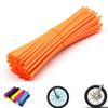 Orange Spoke Skins Covers: 8-21 inch Rims Protector & Decoration for Dirt Bike | Mountain Bike | Bicycle | Wheelchair | Motorcycle - 72 Pcs view 1