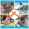 Orange Spoke Skins Covers: 8-21 inch Rims Protector & Decoration for Dirt Bike | Mountain Bike | Bicycle | Wheelchair | Motorcycle - 72 Pcs view 3