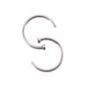 10 Pcs Punk Jewelry Fake Nose Rings Hoop Lip Nose Rings C Shape Small Thin Piercing(10mm,Silver) view 1