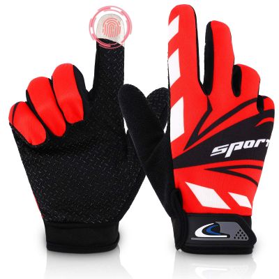 Accmor Touch Screen Cycling Sport Gloves, Women Teens Fishing Gloves, Breathable Non-Slip Bike Riding Gloves for Fishing Cycling Hunting Climbing Outdoor Sports