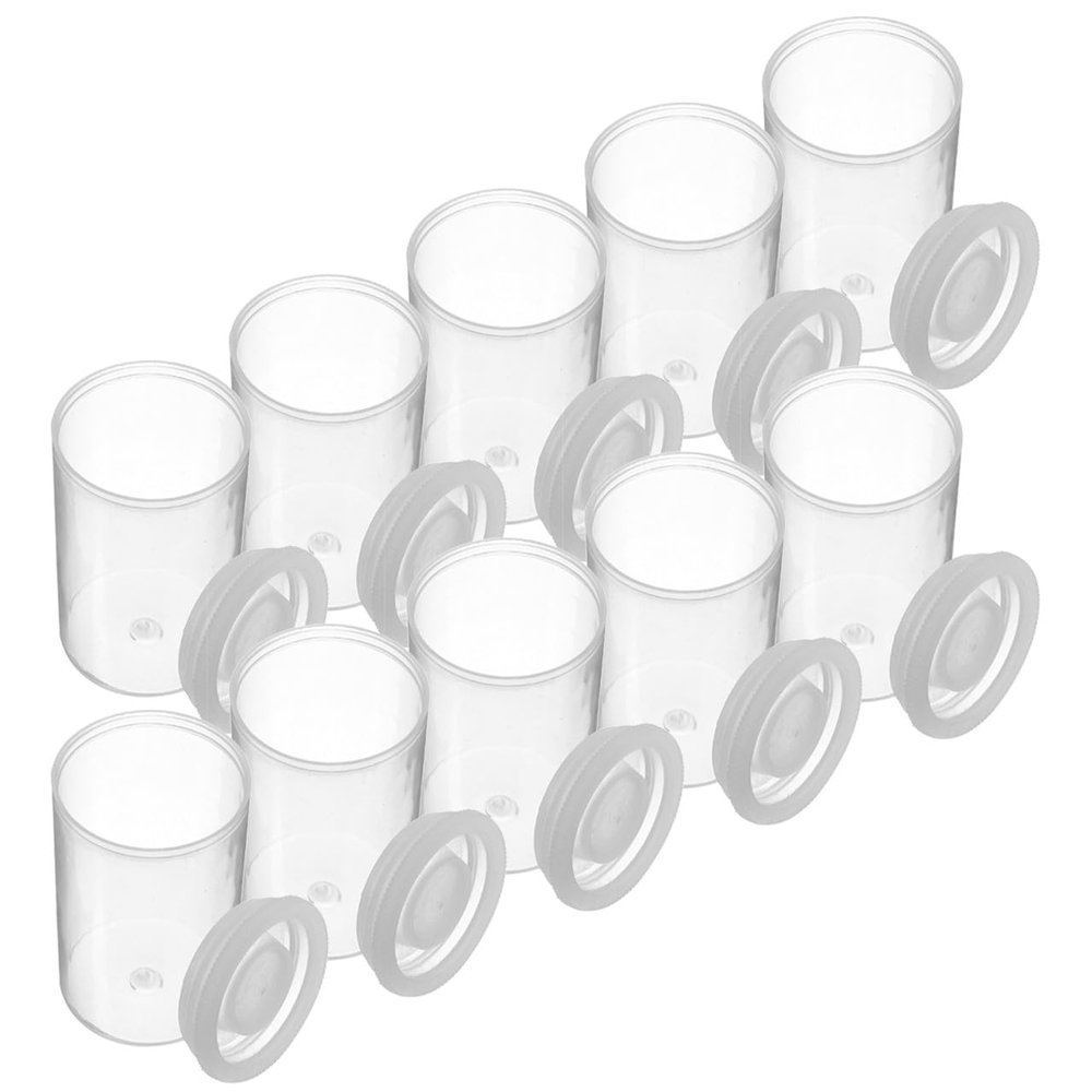 ULTECHNOVO 30pcs Film Storage Containers Travel Fishing Clear Plastic Containers Plastic Bottles Baits Storage Case Bait Storage Case Plastic Lures Bottle Bead Organizer The Pet