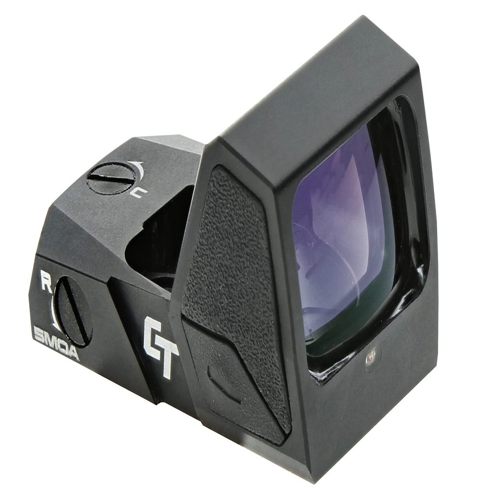 Crimson Trace RAD Open Reflex Pistol Sight with 5 MOA LED Green Dot Reticle, Adjustable Brightness, and Auto Shut-Off Function for Full Size Handguns, Defensive Shooting and Competition,Black