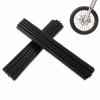 Black Spoke Skins Covers: 8-21 inch Rims Protector & Decoration for Dirt Bike | Mountain Bike | Bicycle | Wheelchair | Motorcycle - 72 Pcs view 1