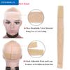 TOBBST Wig Grip Headbands for Women, 2-Piece Adjustable No-Slip Wig Scarf Hat Grip Band (Beige) view 3