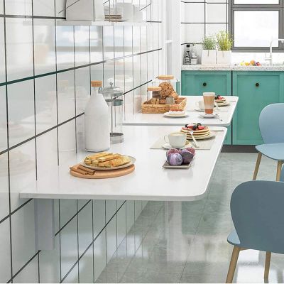 WANGPP Wall-Mounted Folding Table, Workbench Drop Leaf Tablefor Bedroom Bathroom Kitchen,RestaurantMulti Size