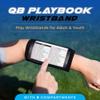Pro Athletics QB Playbook Wristband - Football Quarterback Play Wristbands for Youth - Wrist Coach for All Sports with 3 Compartments (Black, Youth, 12-Pack) view 3