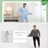 Legou Men's Long Johns V-Neck Constant Temperature Thermal Underwear Sets with Fleece Lined Grey XXXXXXXL view 2