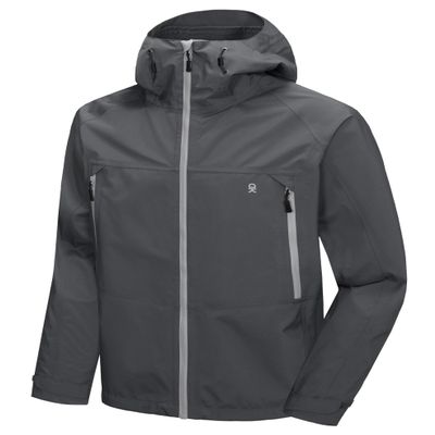 Little Donkey Andy Men's High-performance Waterproof Rain Jacket Outdoor Windbreaker Rain Coat Shell for Hiking,Golf Grey XXL