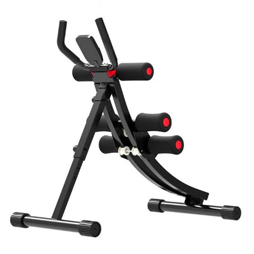 Women's Fitness Equipment Home Abdomen Sports Thin Waist Machine Gym Fitness Equipment Abdominal Muscle Shaping Exercise Equipment (Color : Black, Size : 40 * 90 * 93cm)