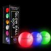 Crestgolf Glow in The Dark Golf Balls with Glow Tees, Super Bright Light Up LED Balls with 12-Minute Reset Timer, Fun Gift for Men and Women Kids, Backyard Putting Greens (Mixed Color, 3 PCS) view 2