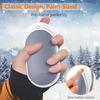 BESKAR Rechargeable Hand Warmer, 5200mAh Electric Hand Heater, Double-Sided Heating, USB Quick Charge, Portable Pocket Hand Warmer for Outdoor, Golf, Raynauds view 4