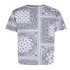 AIRNINE Men's Bandana Print Baseball Jersey Button Down Shirts (S to 5XL) (Bandana White_J47, 5X-Large) view 2