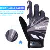 Accmor Touch Screen Cycling Sport Gloves, Women Teens Fishing Gloves, Breathable Non-Slip Bike Riding Gloves for Fishing Cycling Hunting Climbing Outdoor Sports view 4