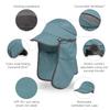 Sunday Afternoons Sun Guide Cap - Hat with Neck Flap - UV Protection - Womens & Mens Sun Hat - Ball & Baseball Cap with Neck Cover - Summer Hiking, Fishing, Running, Bluestone, L/XL view 2