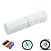 White Spoke Skins Covers: 8-21 inch Rims Protector & Decoration for Dirt Bike | Mountain Bike | Bicycle | Wheelchair | Motorcycle - 72 Pcs view 1