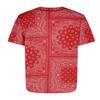 AIRNINE Men's Bandana Print Baseball Jersey Button Down Shirts (S to 5XL) (Bandana Red_J47, Large) view 2