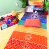 Neasyth 2Pcs Chakra Meditation Mat Yoga Rug Beach Sunscreen Shawl Spiritual Reiki Chakras Wall Decor Boho Pilates 59 in (Thin Polyester) view 3