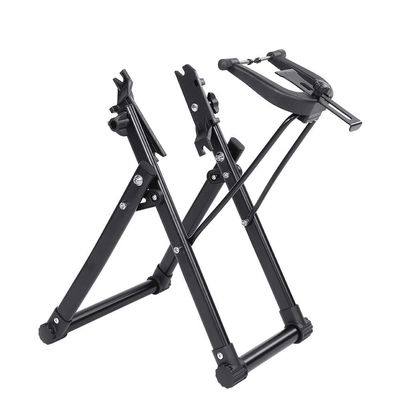 Ejoyous Wheel Truing Stand, Foldable Tire Wheel Maintenance Holder Rim Stand Home Mechanic Cycling Repair Stand Accessory Fit for 16" - 29" Wheel