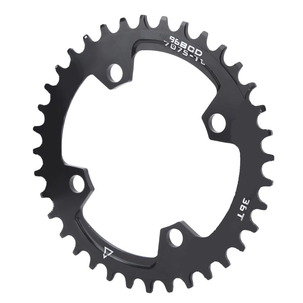AYNEFY Bike Chainring,96 BCD Bike Narrow Wide Round Chainring Single Chain Ring Round Chainring Mountain for Mountain 32T 34T 36T